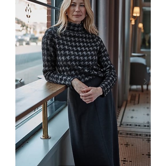 NWT JJILL Houndstooth sweater - Picture 5 of 5